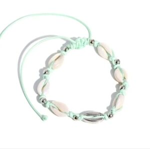 paparazzi Mint Shell Macrame Bracelet